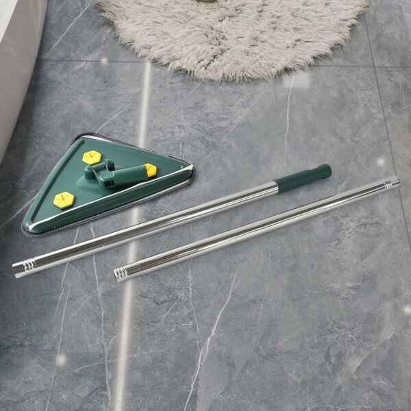 2-in-1 Extendable Triangle Mop – 360° Rotating Telescopic Mop (1 Pc)