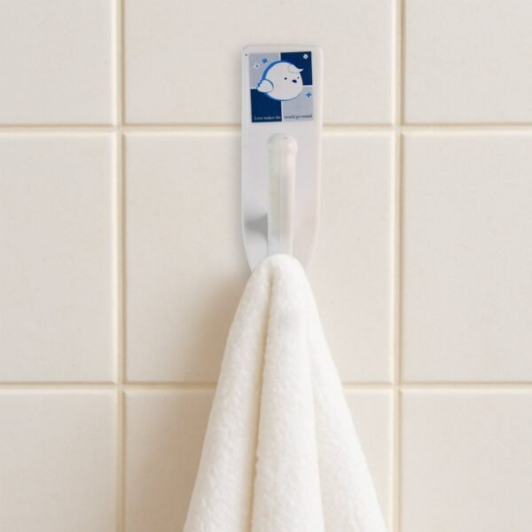 Multipurpose Wall Hooks: Strong & Self-Adhesive for Bathroom, Kitchen (Mix Desingn)