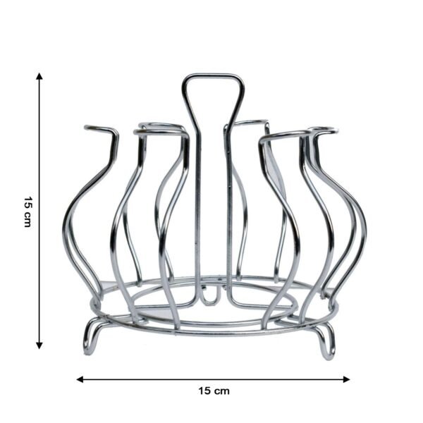 Stainless Steel Glass Holder Glass Hanging Organizer Kitchen Bars Pubs (MOQ :- 2 Pc)