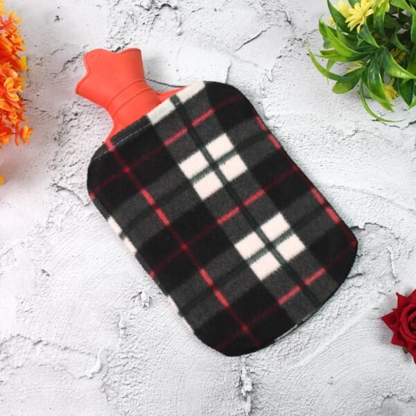 Hot Water Bottle Bag With Cover For Pain Relief (1 Pc / Mix Design & Size)