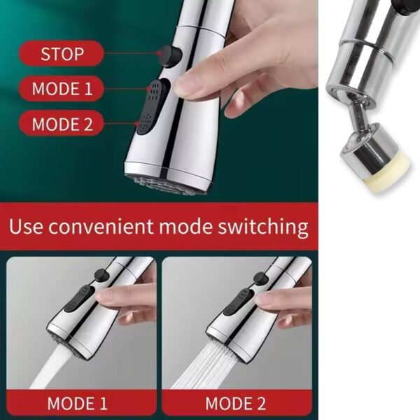 03_1432b1a3-c00e-4b3d-8d7b-09aec7ea81e1.jpg Kitchen Faucet 3-Function Pull Down Sink Sprayer (1 Pc)