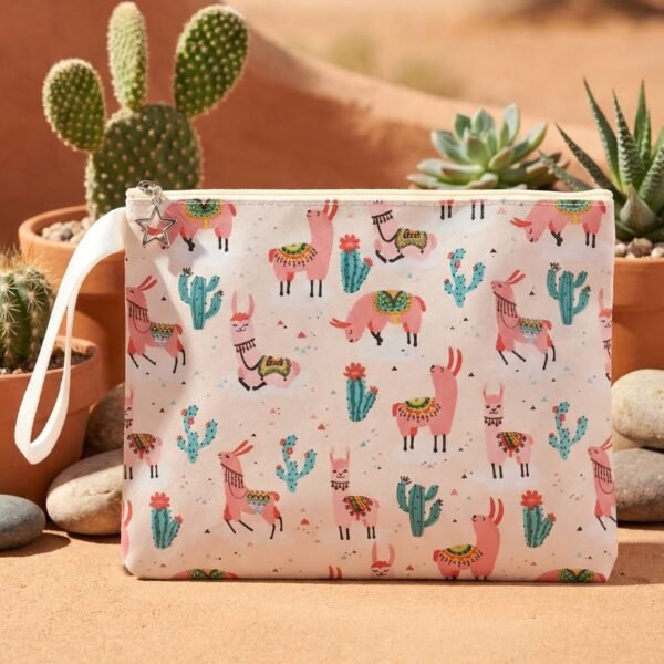Printed Zipper Pouch (26 × 21 cm, 1 Pc)