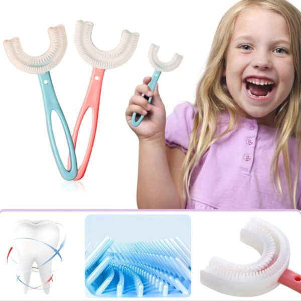 Kids U-Shaped Toothbrush - Easy Cleaning for Toddlers & Children