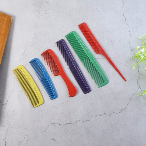 Assorted Styling Hair Comb - (6 Pc / Set)