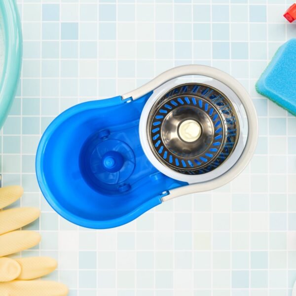 03_177d78f0-e288-4644-a2de-e691833af31d.jpg Spin Floor Cleaning Easy Advance Tech Bucket Mop with 2 Microfiber Refill