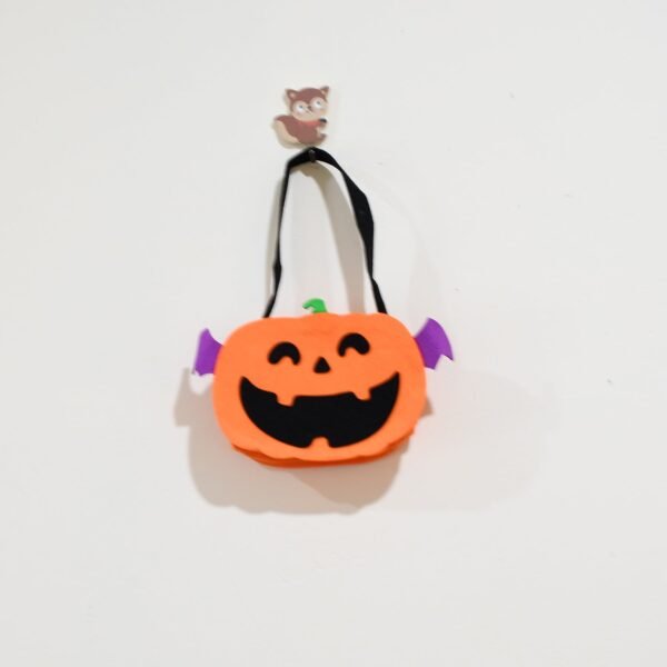 Halloween Pumpkin Bags Non- Woven Candy Bags for Halloween Party Favors