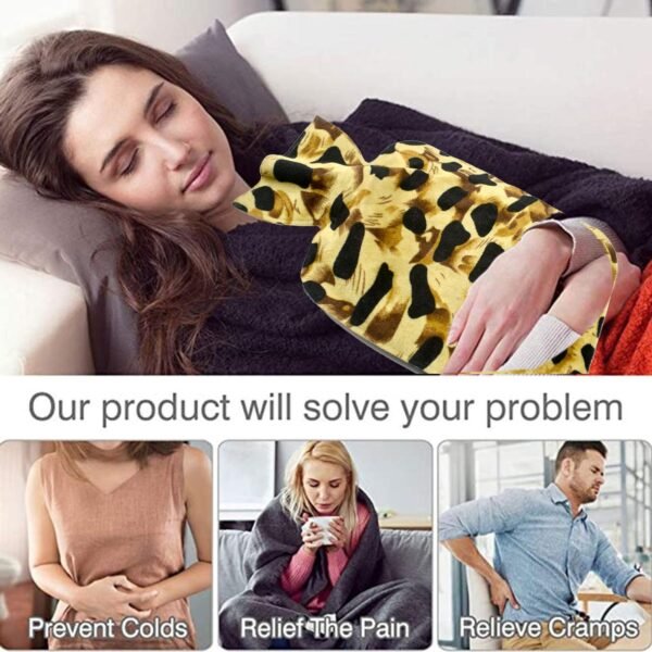 Personal Care Rubber Hot Water Heating Bag for Pain Relief (Large)