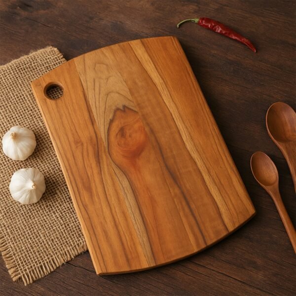Supermom Premium Teak Wood Chopping Board for Kitchen (1 Pc)
