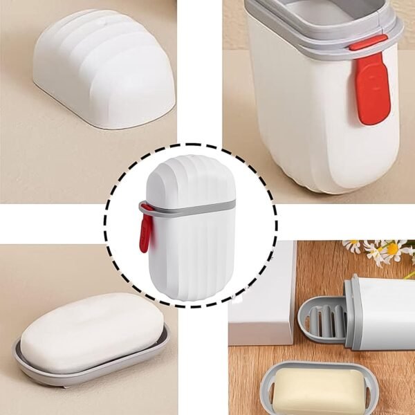 Stylish Soap Holder for Travel & Bathroom Use ,Sabudani (1 Pc, Non-Leak Seal)