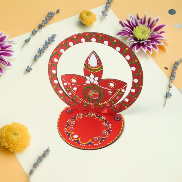 03_208efbe3-1334-4a25-a27c-7ad29cbe425c.jpg Handcrafted Wooden Decorative Diya Stand (1 Pc)