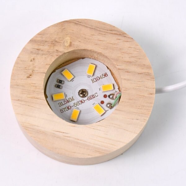 Heart 3D Crystal Ball lamps With Base (1 Pc)