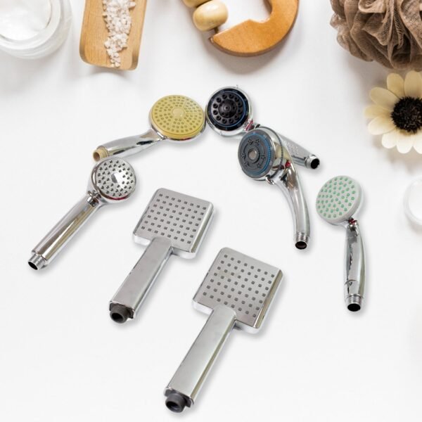 03_24e7625b-6bf6-44dd-b1a9-958e0931a0a5.jpg Plastic High Pressure Handheld Shower Head (1 Pc / Mix Design & Size)