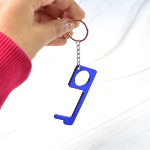 03_25c458fc-f98a-40da-9494-3ea83dcd97c7.jpg Metal Key Shape Keychain, Door Opener Tool (1 Pc)