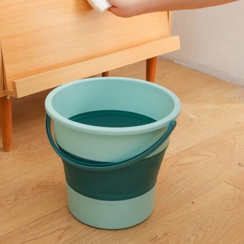 Water Bucket Folding High Capacity Foldable Hanging with Handle Bathroom Products
