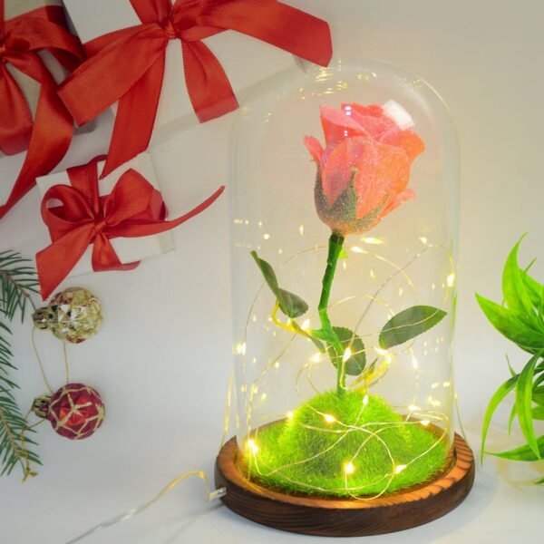 03_2aa394b1-f0ee-43d9-88ab-b7f632484ff3.jpg Glass Flower with Led Light Great Gift (1 Set)