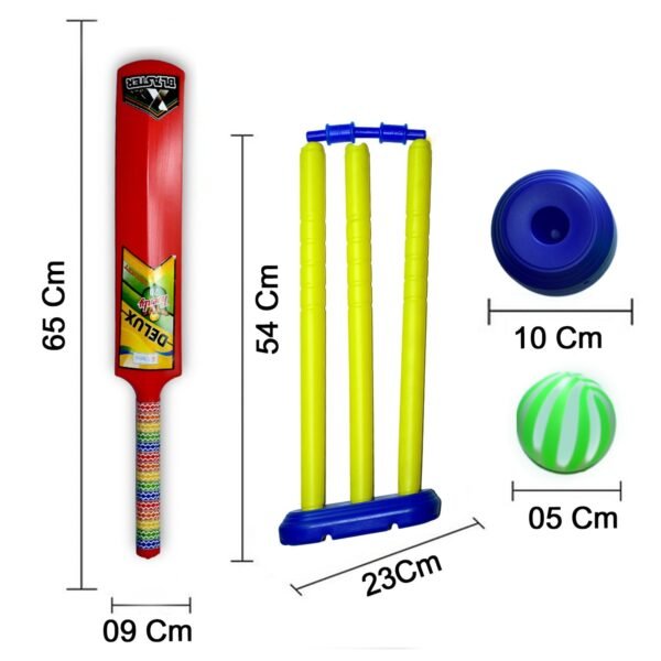 Plastic Cricket Set with Stump,Ball and Bat Kit