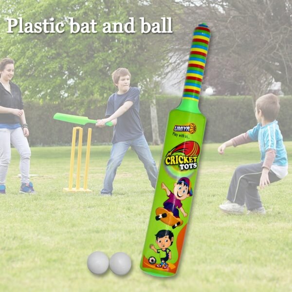03_373cef74-9061-47e3-8fd2-f629323dde87.jpg Combo of Light Weight Plastic Bat, Ball & Hockey for Kids, Boys, Indoor, Outdoor Play