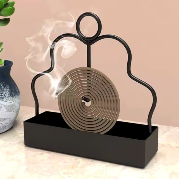 03_39ad32f8-7dfe-49ef-99ed-30ad90293d9b.jpg Mosquito Coil Holder Stand - (1 Pc)