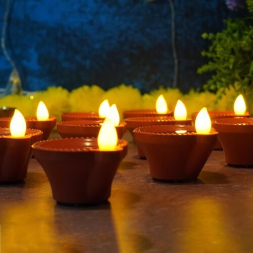 03_3a7e720d-902f-4e3d-92b3-a5b429fdff3c.jpg Water Sensor Diyas for Diwali Decoration, Diwali (12 Pcs Set)