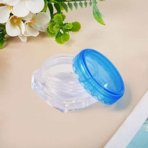Plastic Empty Round Makeup Jar Pot Travel Cream Powder Cosmetic Container (1 Pc)
