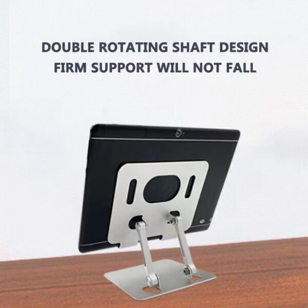 03_405fafec-f74c-40ec-8ea6-85505ab1945f.jpg Tablet Stand Metal Alloy Adjustable Bracket, Ergonomic Foldable Metal Tablet Holder