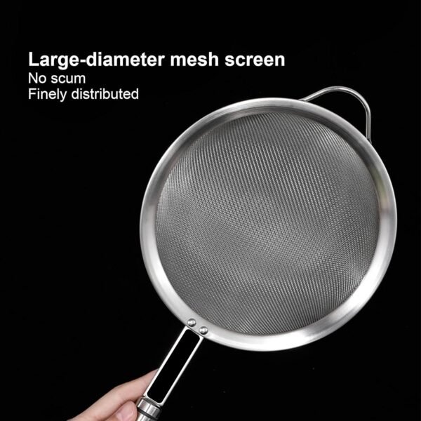 Mesh Sieve Quality Stainless Steel Fine Mesh Strainer with Sturdy Handle and Hook