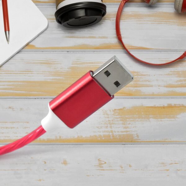 3 in 1 Charging Cable Light Up Fast Charger Lighting Cable (Mix Color)