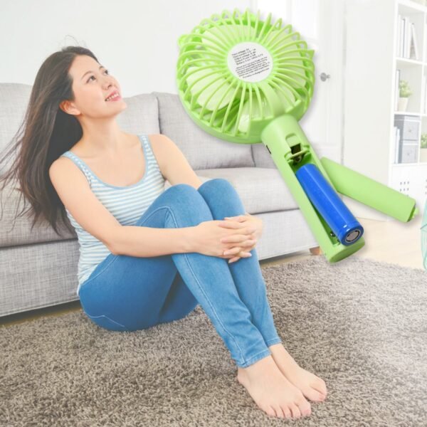 Portable Classic Hand Fan 3-Speed Table Fan for Office School Home Use