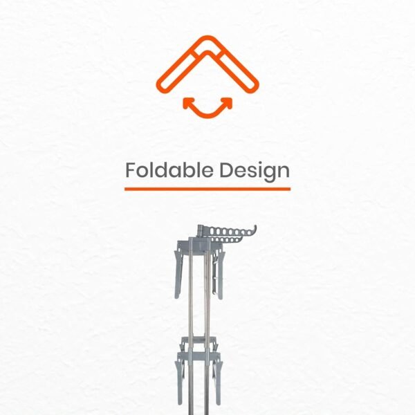 Heavy Duty Stainless Steel 3 Layer Foldable Cloth Drying Stand (1 Set / With Color Box)