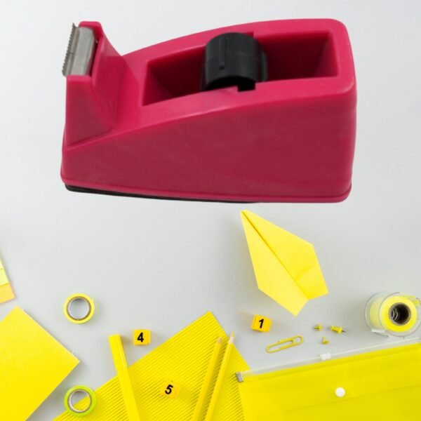 03_4b514ba2-b575-48b4-9836-c2441a1d2e4c.jpg Plastic Tape Dispenser & Cutter for Home, Office & School (1 pc / B Grade)