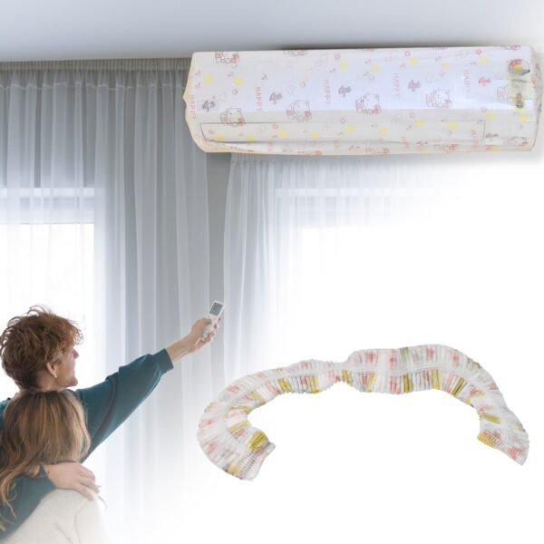 Air Conditioning Dust Cover - Folding AC Cover for Protection (1 Pc, 1.5 Ton)