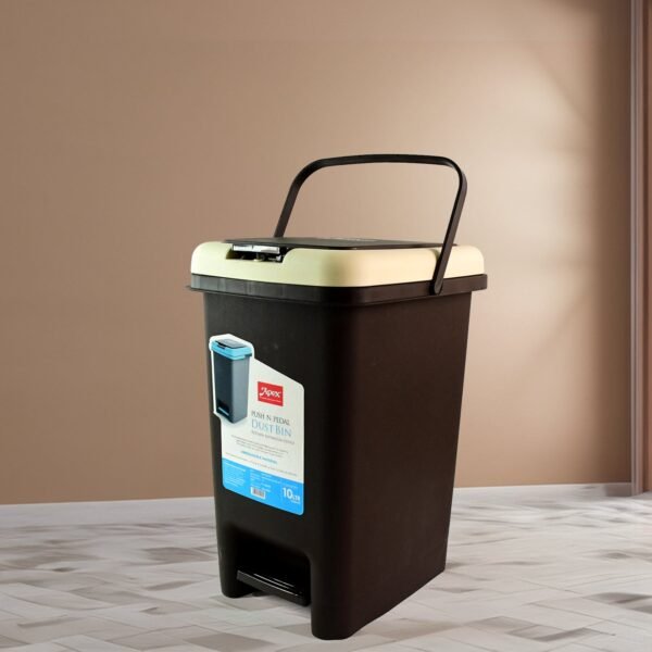03_4d0939a6-1257-4dad-97d5-305973a12dd2.jpg Apex Push N Pedal Plastic Dustbin 10L Capacity (1 Pc)