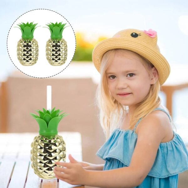 03_4d966dba-ae97-4154-9839-529a1da82a03.jpg Plastic Pineapple Cups with Straw (1 Pc) - Party Favors, Hawaiian, Beach