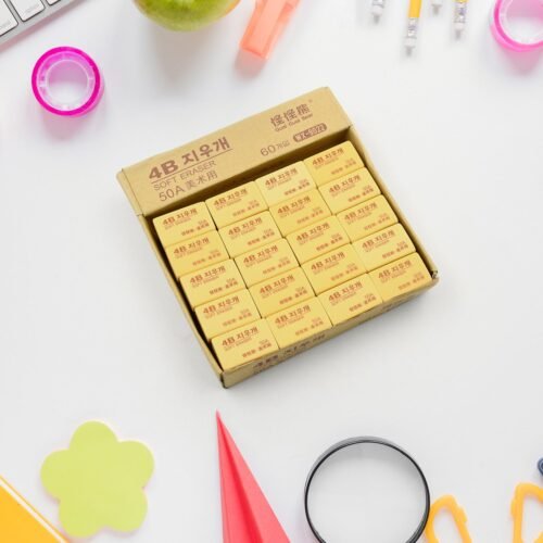 Pencil Eraser Professional 4B Drawing Eraser Art Soft Eraser for (60 Pc Pack)