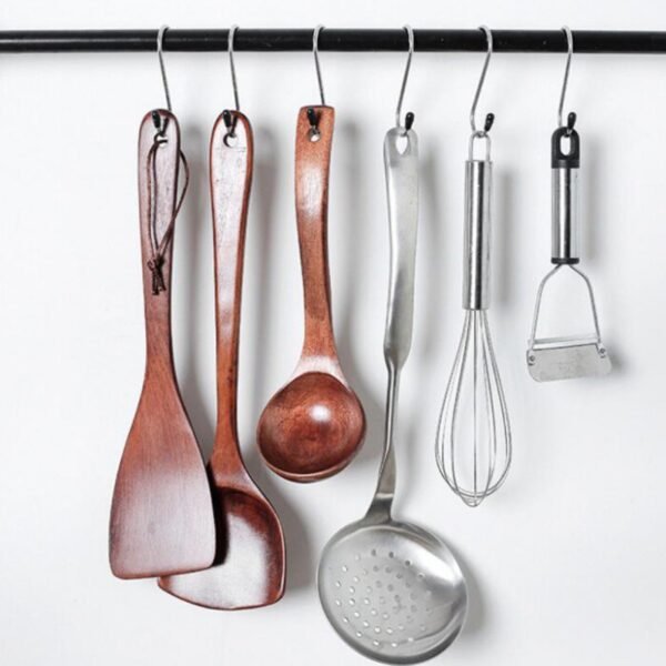 S-Shaped Hanging Hooks for Kitchen & Home Use – Strong Metal Hooks (6 Pc Set)