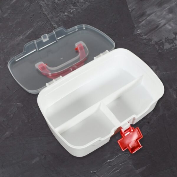 03_4e4c76b3-76e4-464f-99ff-61bf47f6e261.jpg Portable Medical Storage Box with Handle & Transparent Lid (1 Pc)
