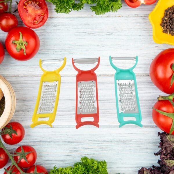 3-in-1 Peeler, Grater & Cutter Set for Kitchen (12 Pc Set)