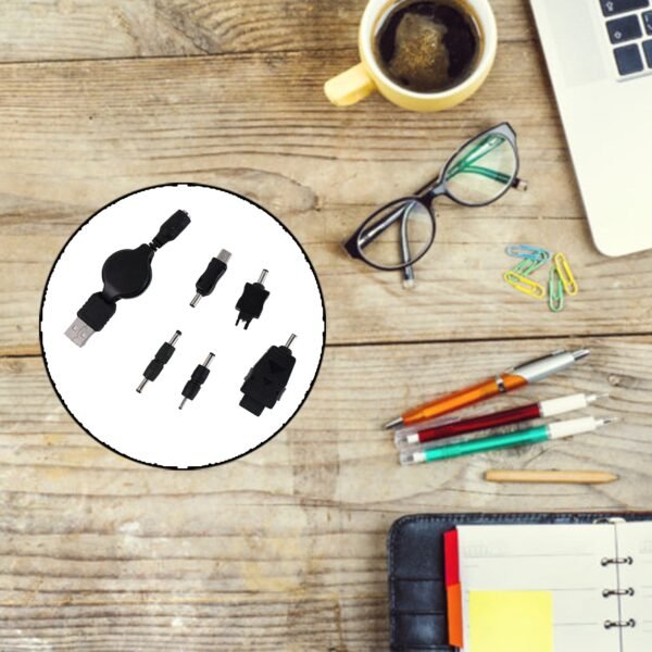 5 in 1 Universal Multi USB Charger Cable Connection kit for a Mobile Phone