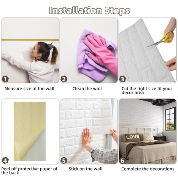 Stone Design 3D Wallpaper Sticker Panels for Ceiling Living Room Bedroom