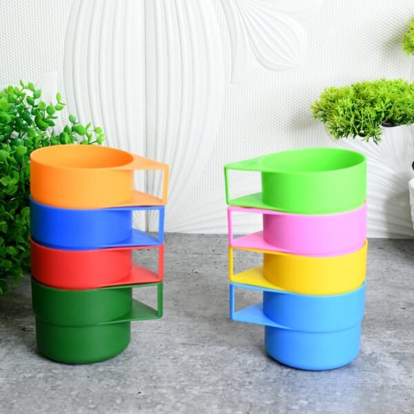 Rainbow Picnic Plastic Pitcher / Jug / Kettle Glass / Cup Set Water (9 Pcs Set)