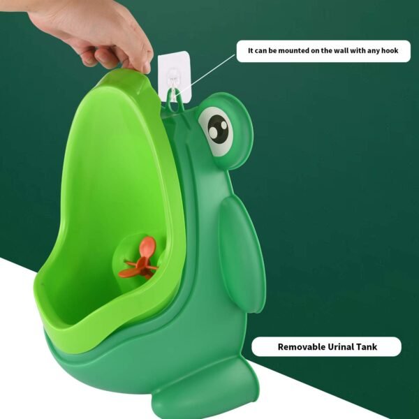 Cute Frog Standing Potty Training Urinal for Boys - Toilet with Funny Aiming Target