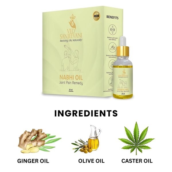 Ved Sanjeevani Nabhi Oil for Joint Pain Relief (30ML / 1 Pc)