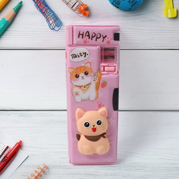 03_5b9e5127-3e2b-46d7-98f2-1c63d4266e3b.jpg Magnetic Pencil Case / Compass Box With Sharpener (1 Pc)