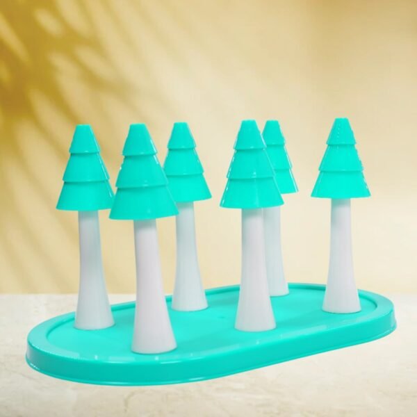 Plastic Glass Stand – Antique Tumbler Holder for Kitchen & Dining Table