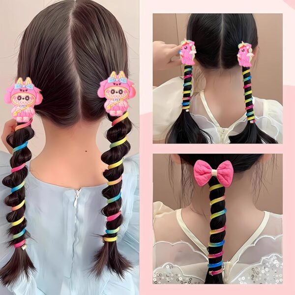 Spiral Hair Braiding Clips for Kids (12 Pc /  Mix Design)