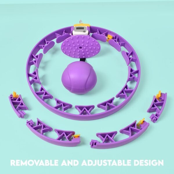 03_5e12a993-0557-4fe9-a2f3-6cd227cecfb1.jpg Smart Fitness Hula Hoops with Ball and Intelligent Counter (1 Pc / With Brown Box)