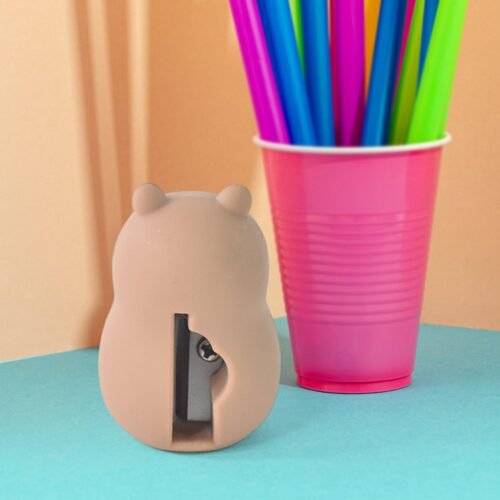 Cartoon Shape Pencil Sharpener with Built-In Eraser (1 Pc)