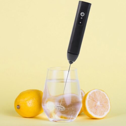 Small Electric Handheld Milk Frother with Stainless Steel Whisk (1 Pc)