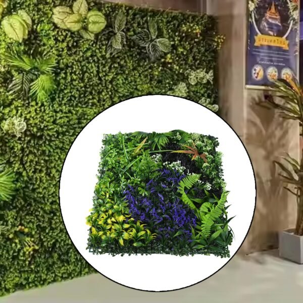 03_5fc3a093-7742-4ee6-8660-583a222c3243.jpg Artificial Plants Wall Topiary Wall Greenery Mat Wall Backdrop (1 Pc Mix Design)