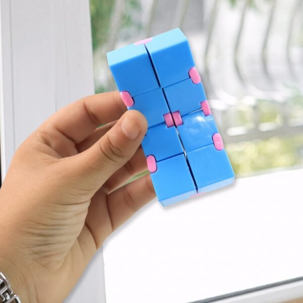 Infinity Cube Fidget Toy Stress Relief Hand Puzzle for Kids & Adults 1 Pc